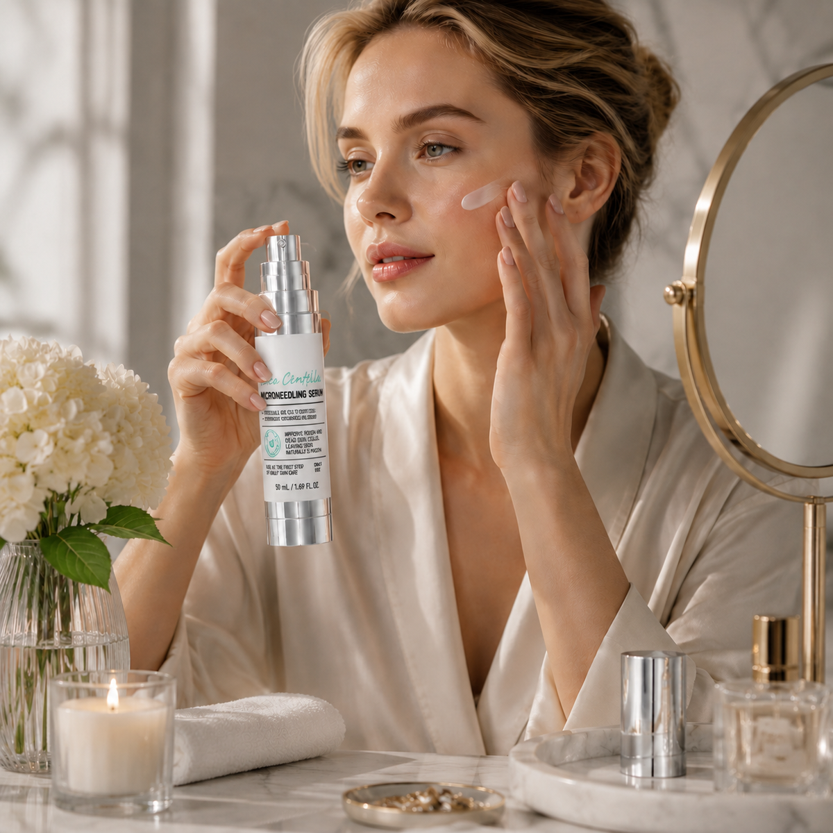 Snowwort Micro Needles Essence: Soothing, Hydrating and Moisturizing