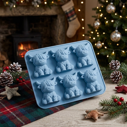 Highland Cow Silicone Ice Cube Tray