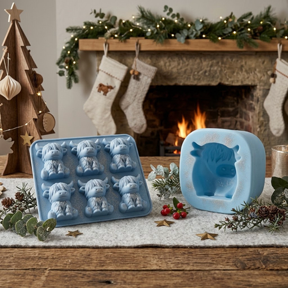 Highland Cow Silicone Ice Cube Tray