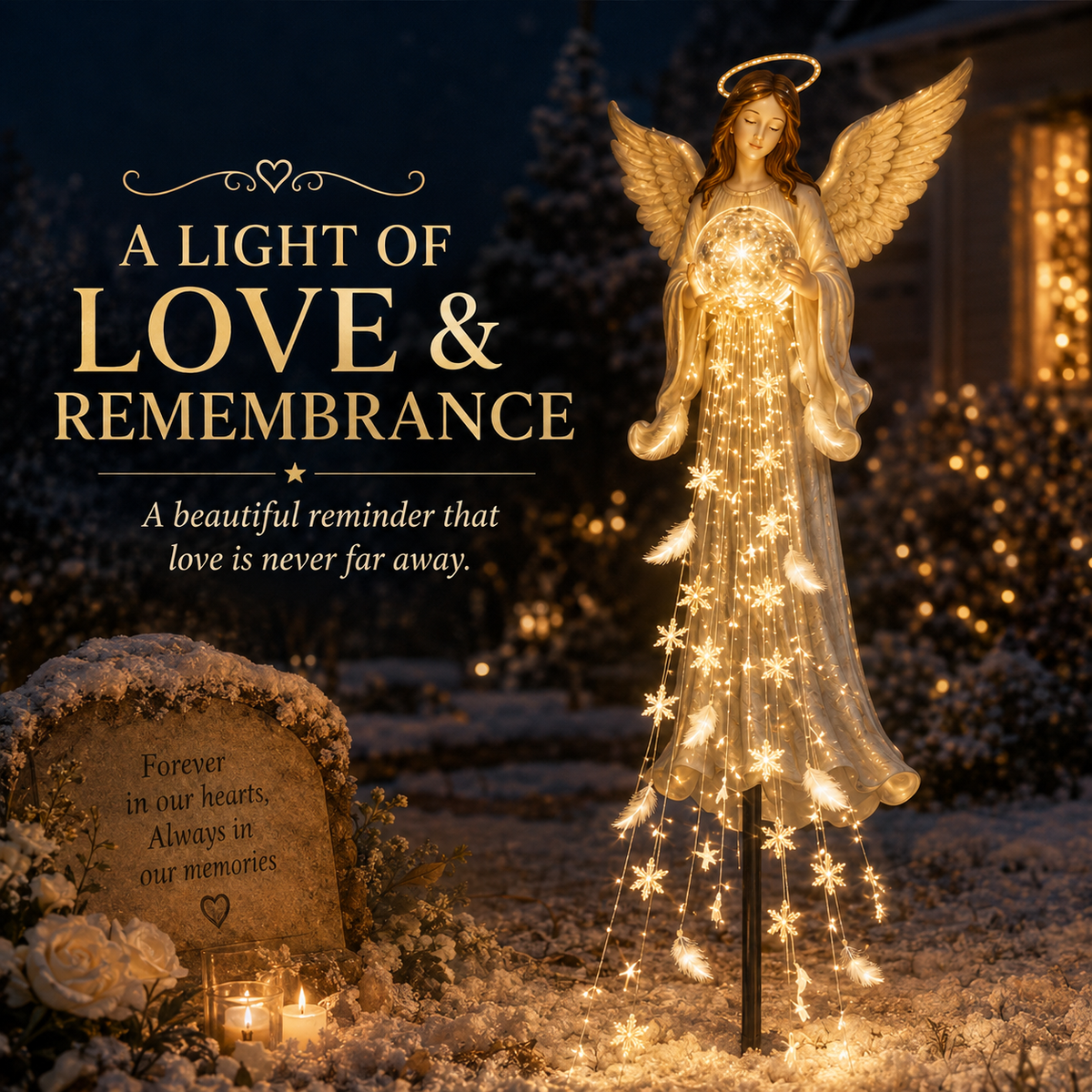 🔥Holiday Special🔥 Memorial Angel Garden Light™ — A Gift of Love & Remembrance 💝